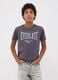 Grey pure cotton T-shirt with front print for boys_1