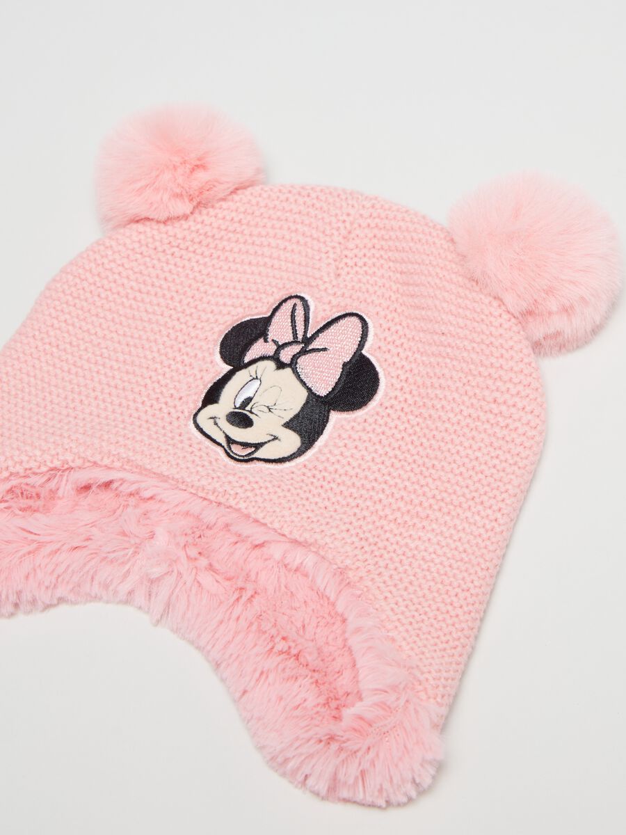 Berretto con eco pelliccia e pon pon Minnie_1