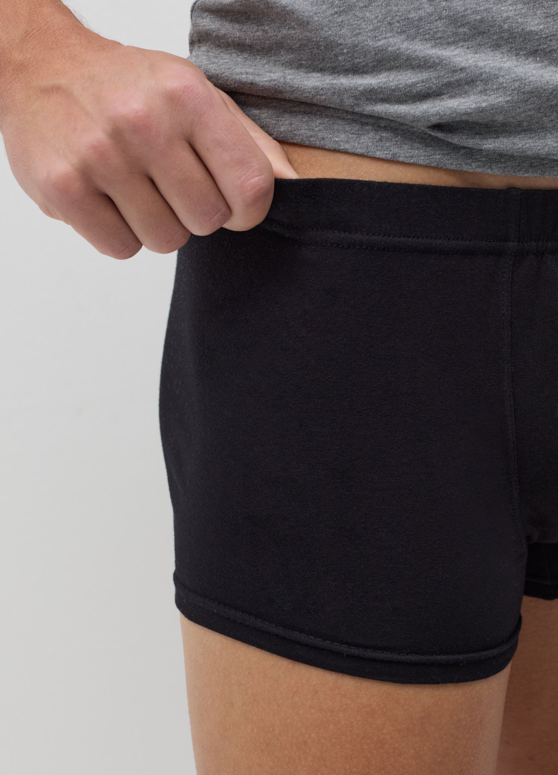 Five-pack boxers in organic cotton