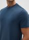 Blue Cotton Blend Regular Fit T-Shirt_3