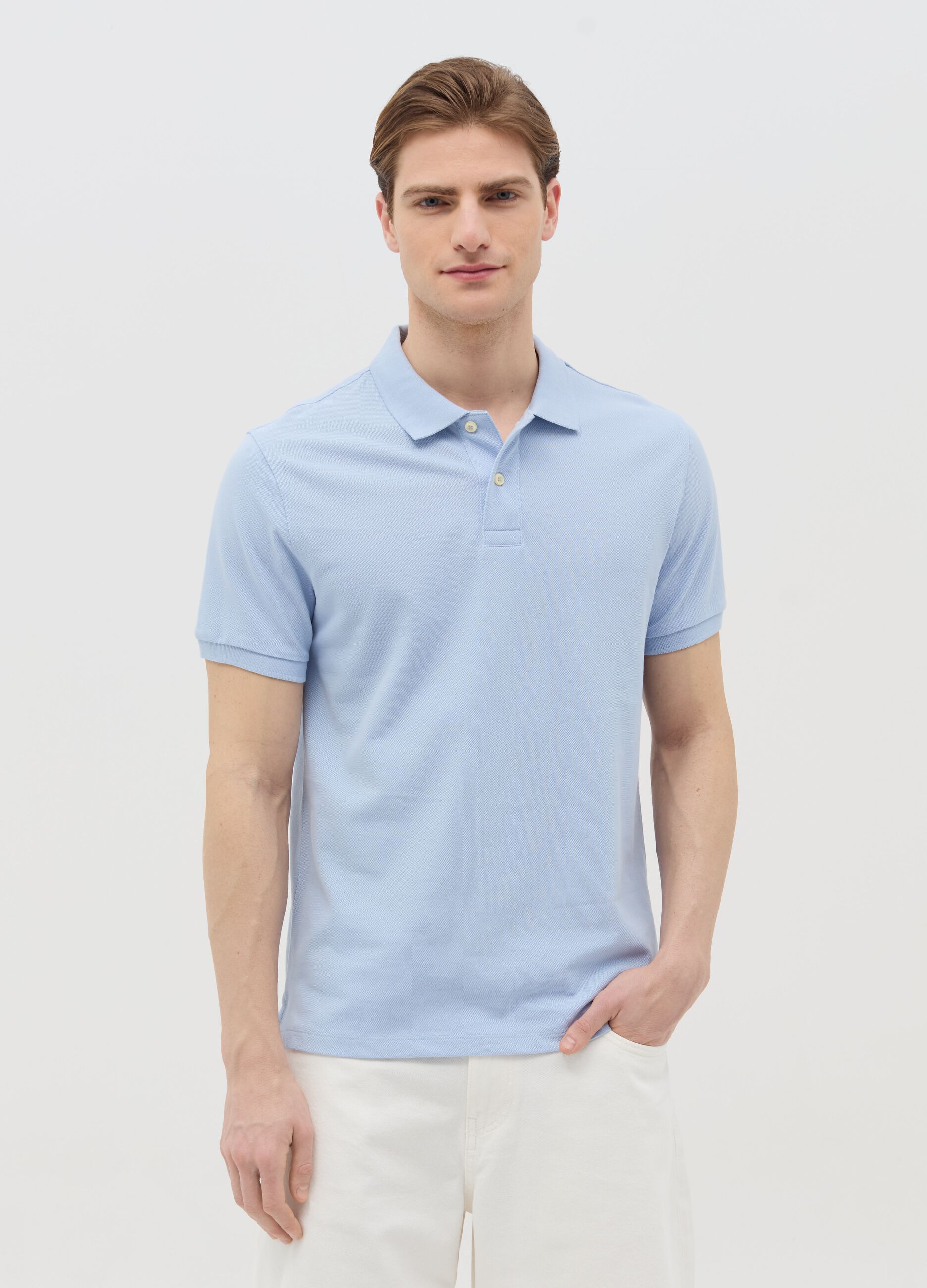 Organic cotton regular-fit polo shirt