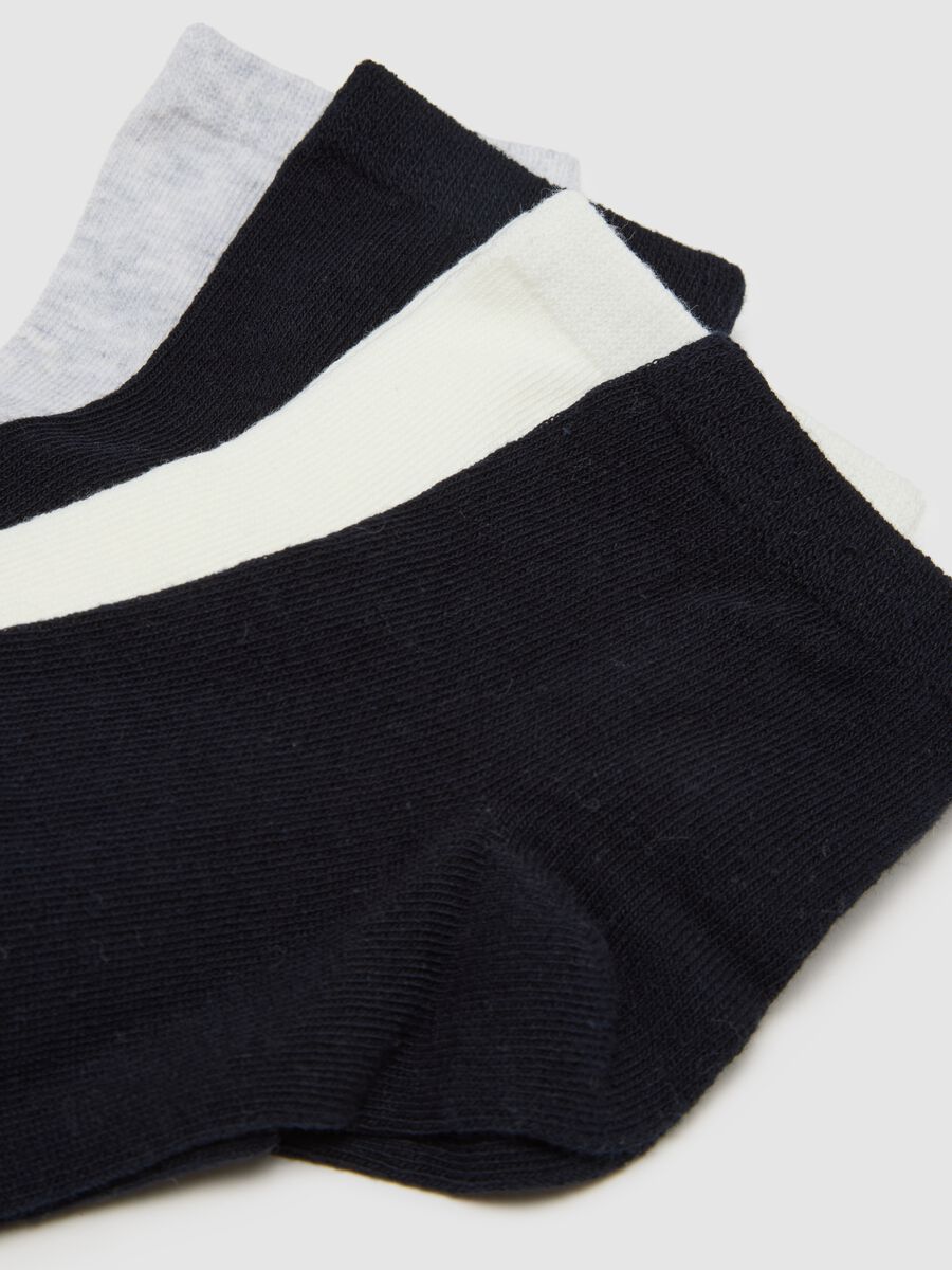 Multicolour stretch cotton blend socks multipack_2