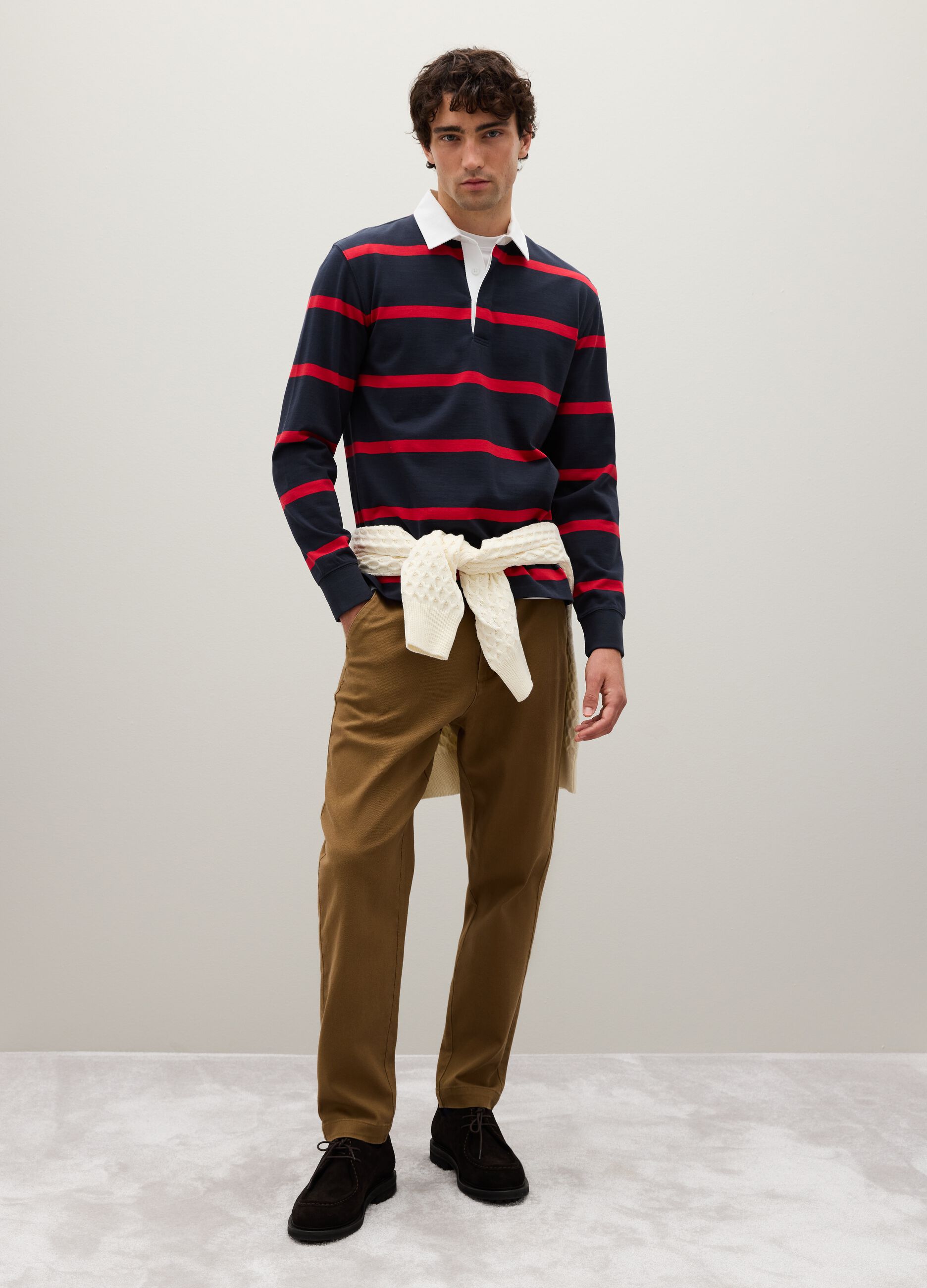 Multicolour pure cotton polo regular fit