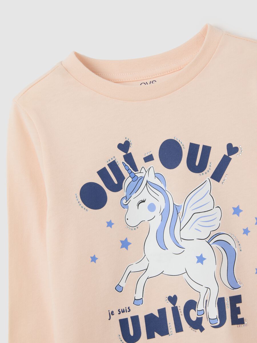 Girls' pink pure cotton top in regular fit_2