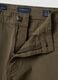 Green slim-fit five-pocket trousers in stretch cotton_2