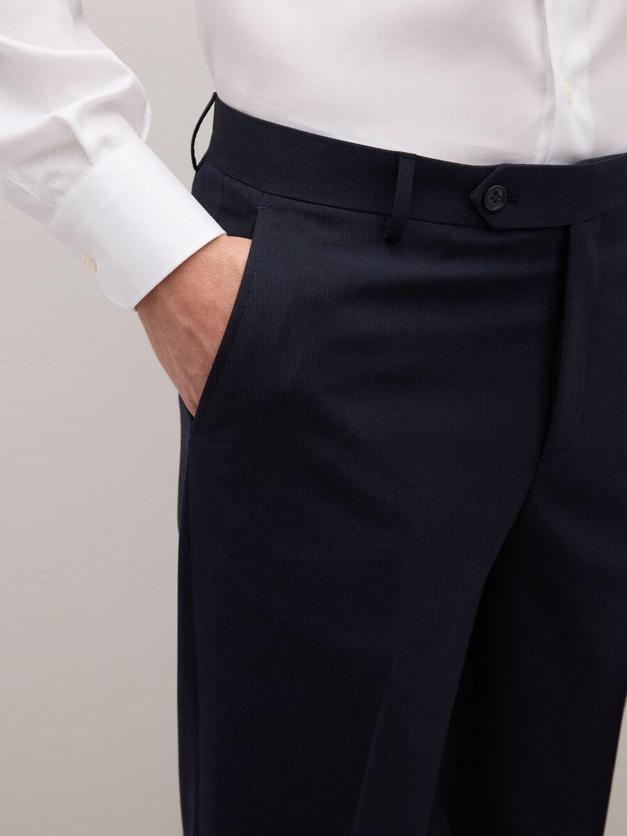 Regular fit blue trousers_3