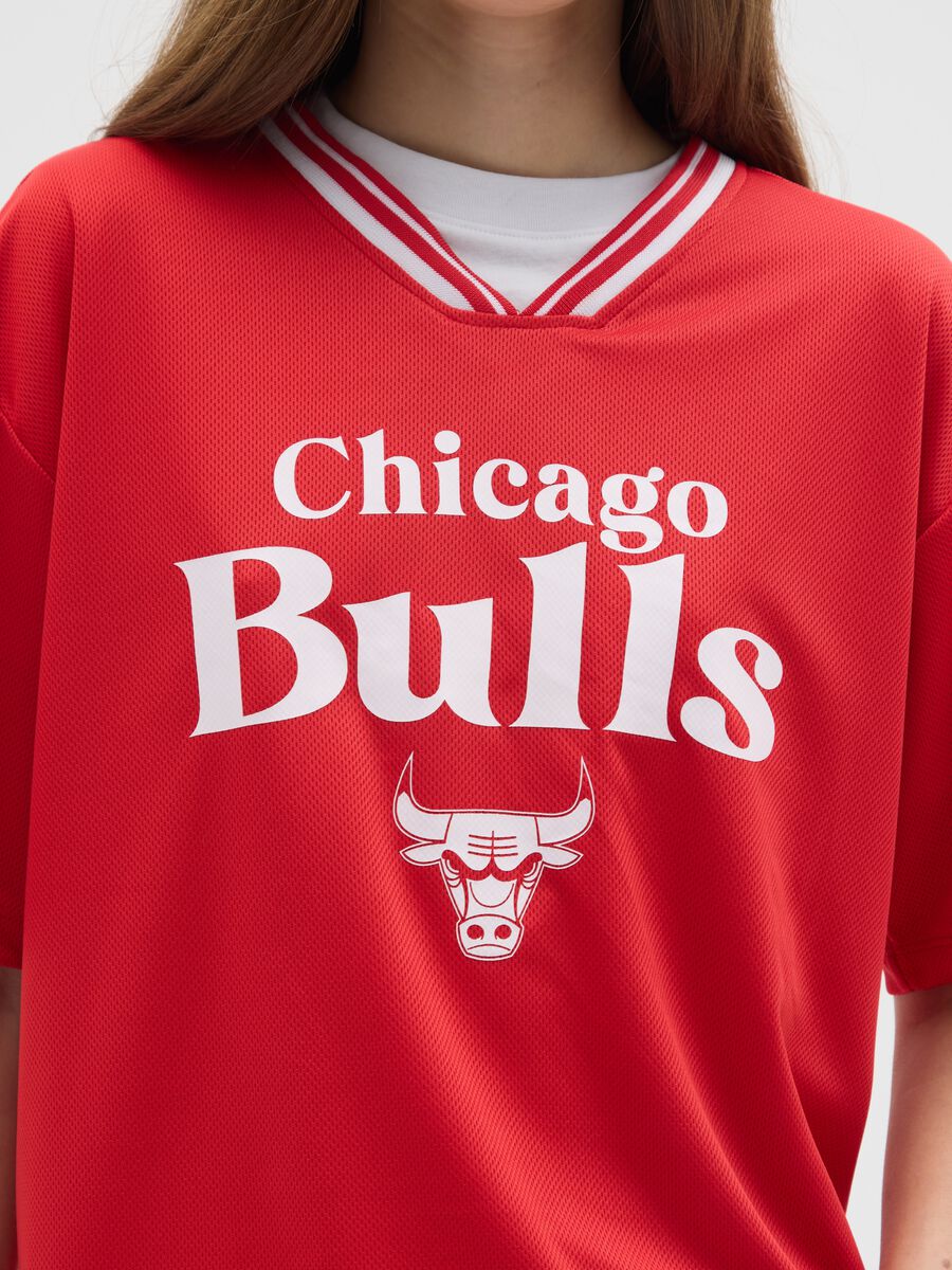 Red Chicago Bulls Short Sleeve Regular Fit T-shirt_3