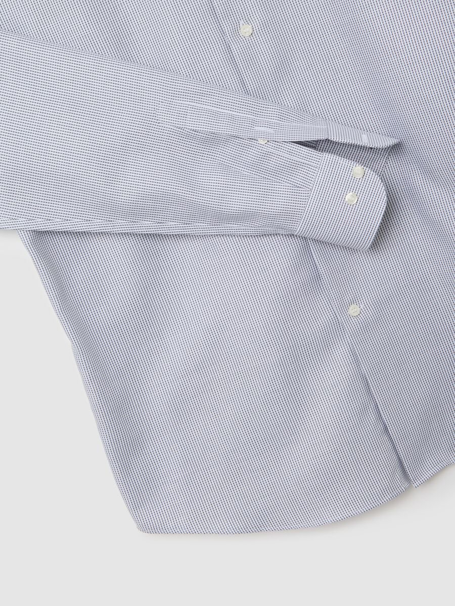 Camicia in puro cotone azzurra regular fit_5