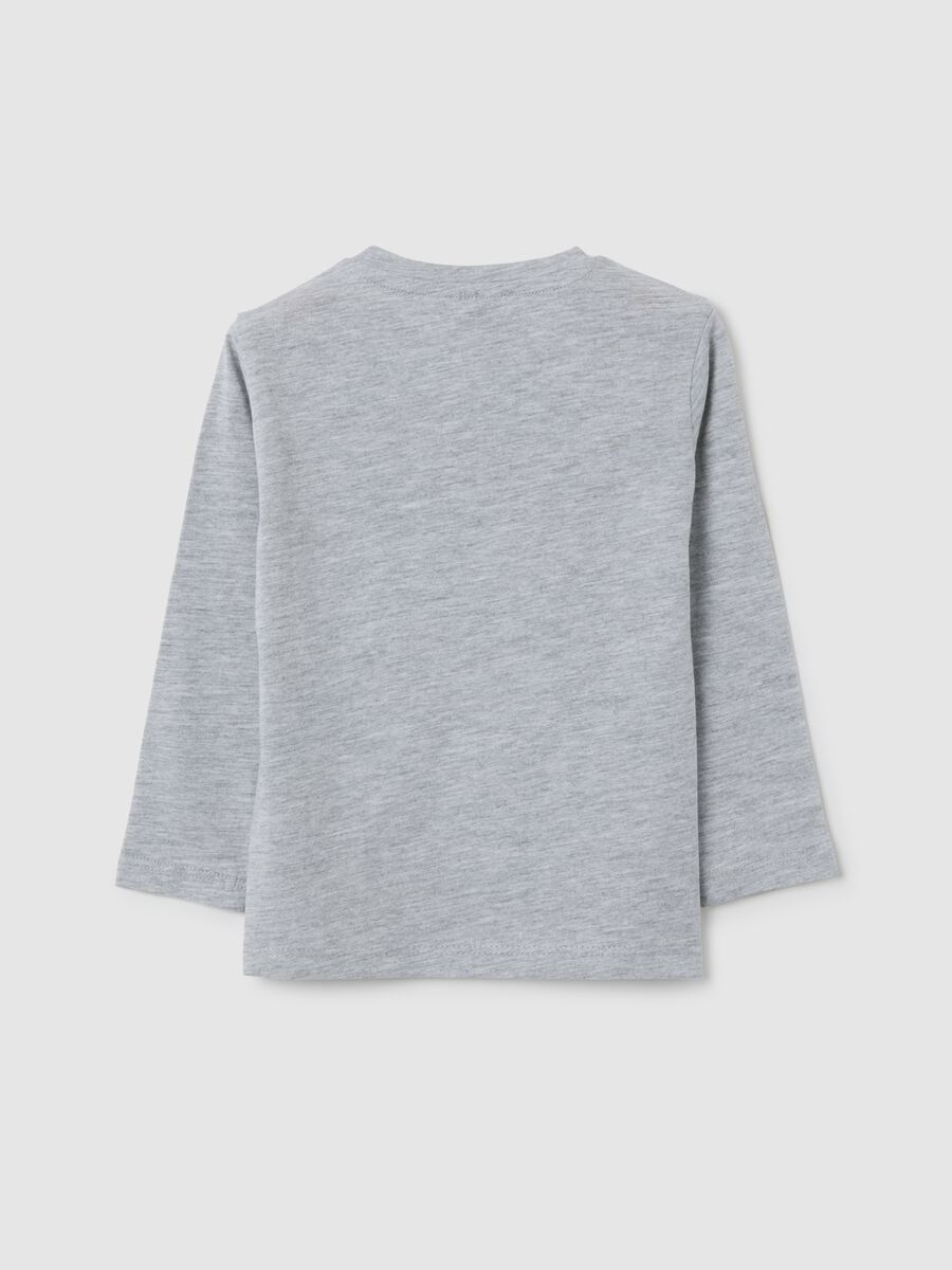 Grey cotton children's top with Superman_1