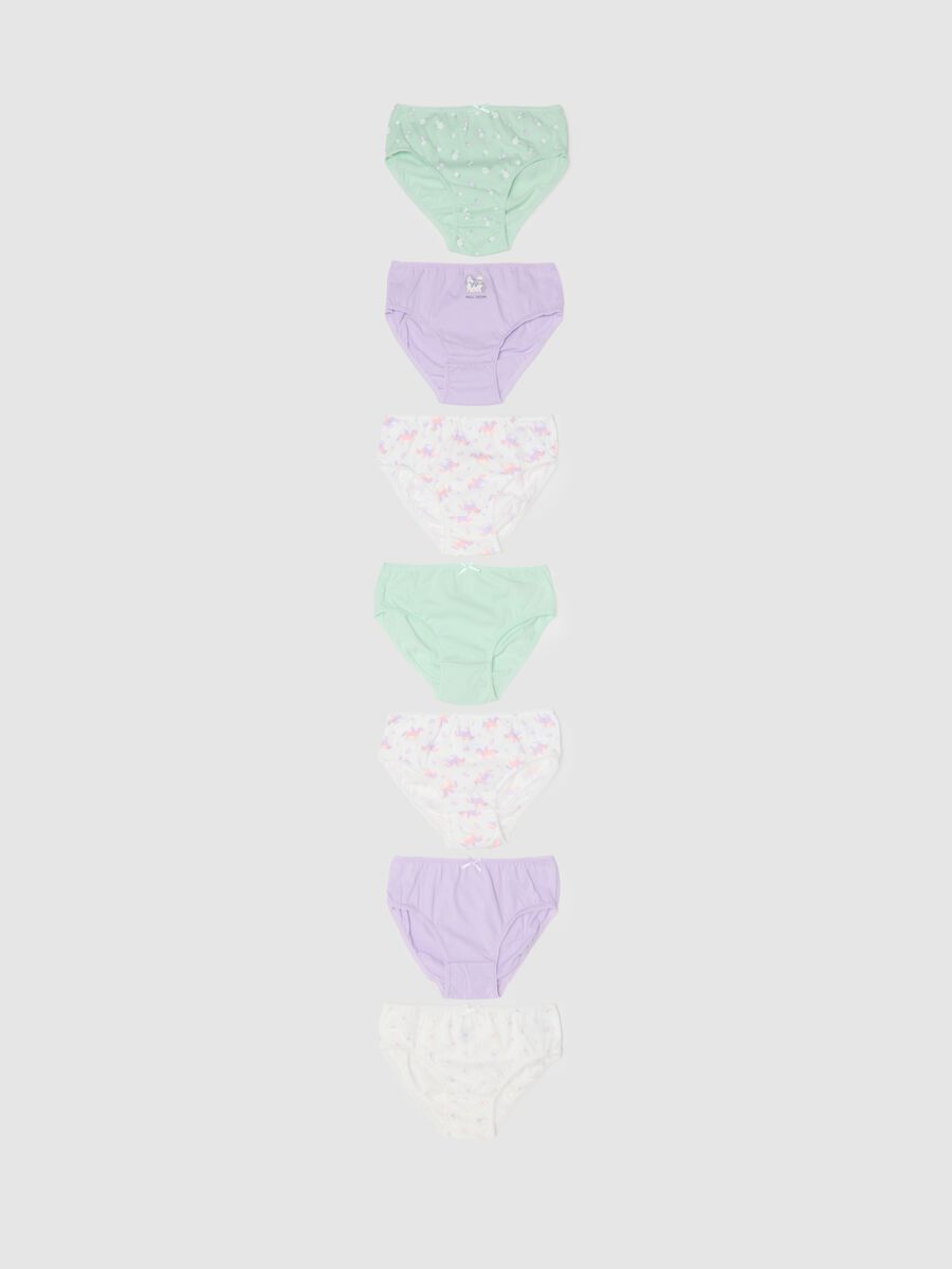Girls' pure cotton multicolour regular fit multipack panties set_0