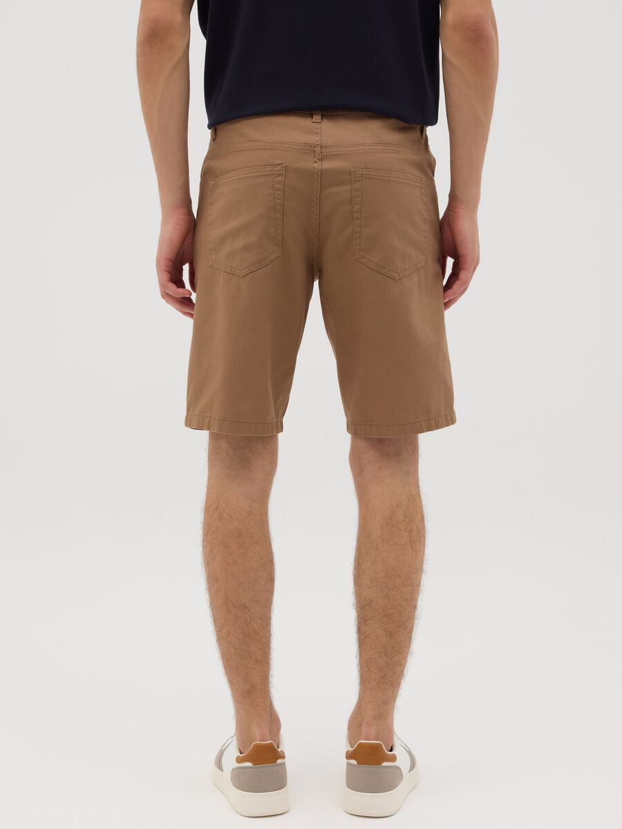 Men's Brown Cotton Shorts by Ovs_2