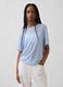 Short-sleeved linen-blend T-shirt_0