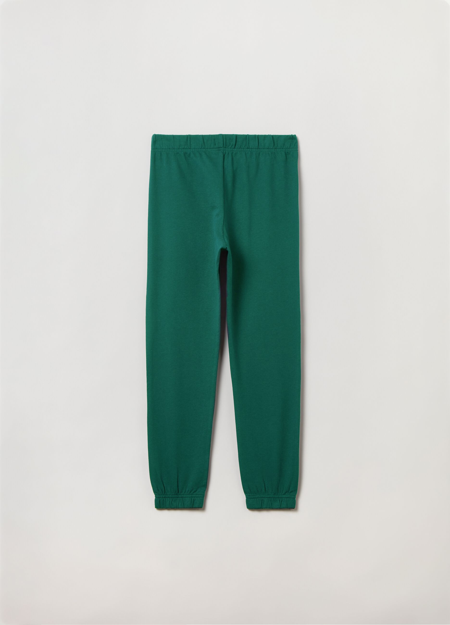 Joggers in felpa con profili elasticati_1