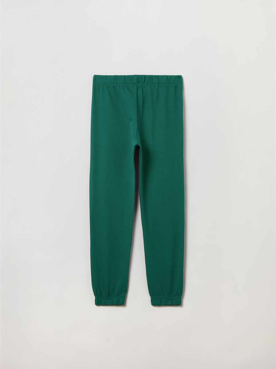 Joggers in felpa con profili elasticati_1