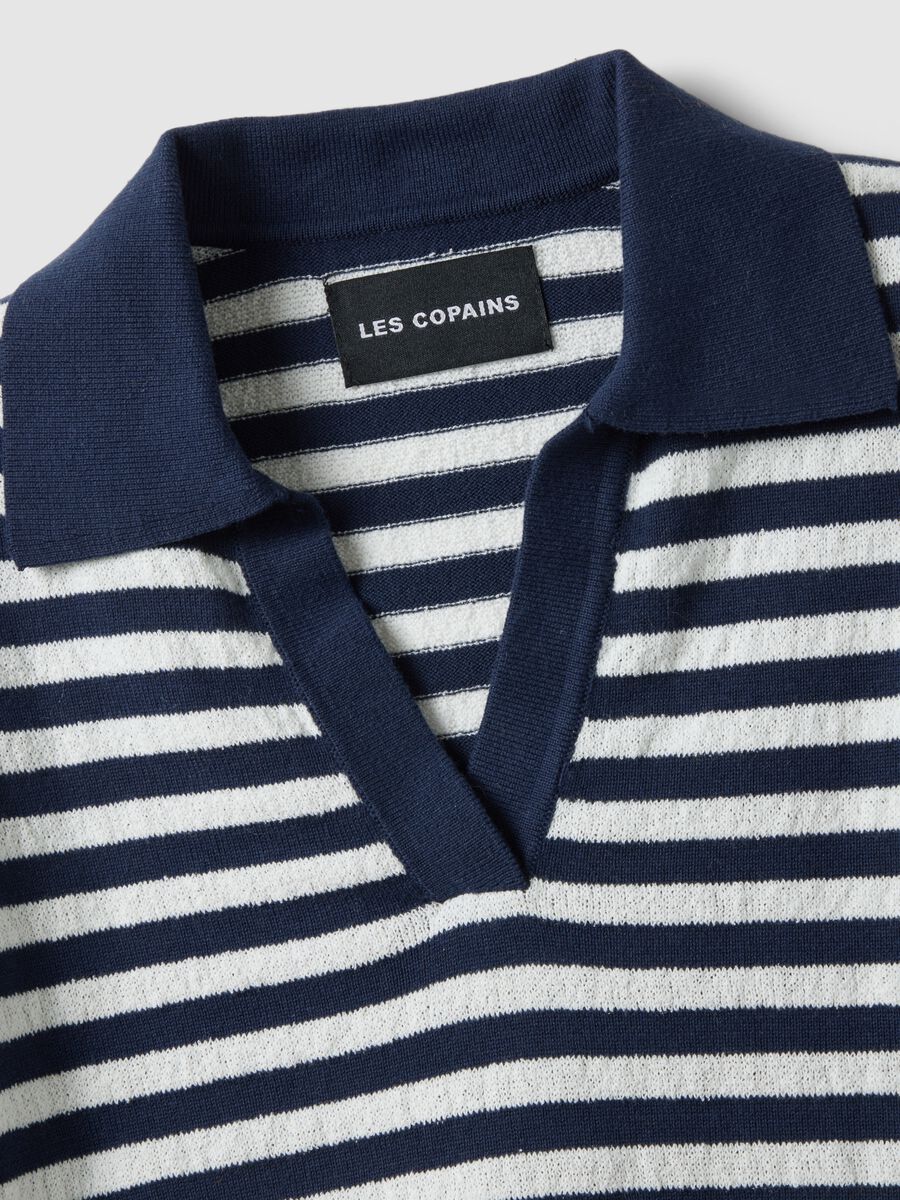 Maglione in misto cotone a righe multicolor regular fit_5