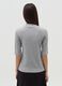 T-shirt with mock neck and elbow-length sleeves_2