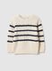Striped multicolour pure cotton jumper, regular fit for baby_0