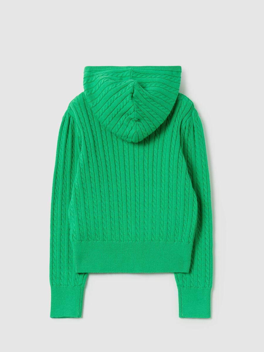 Cable-knit full-zip cardigan with hood_4