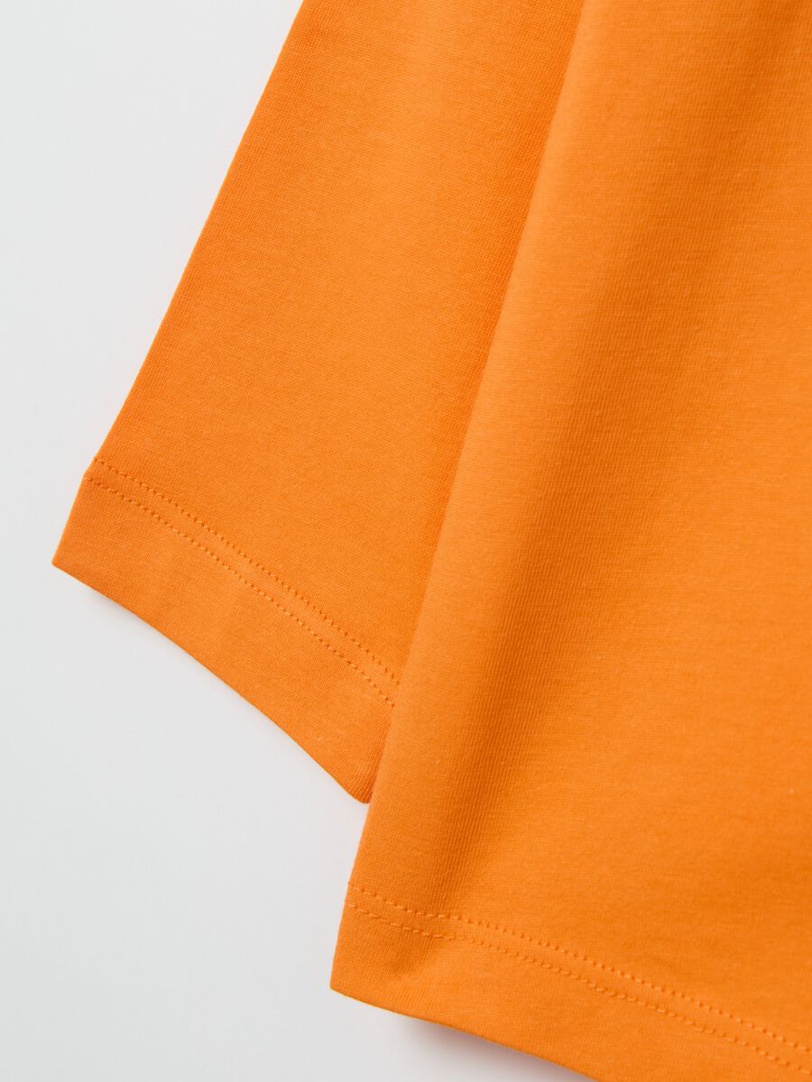 T-shirt maniche lunghe in cotone con stampa_3
