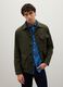 Green wool blend regular fit jacket_1