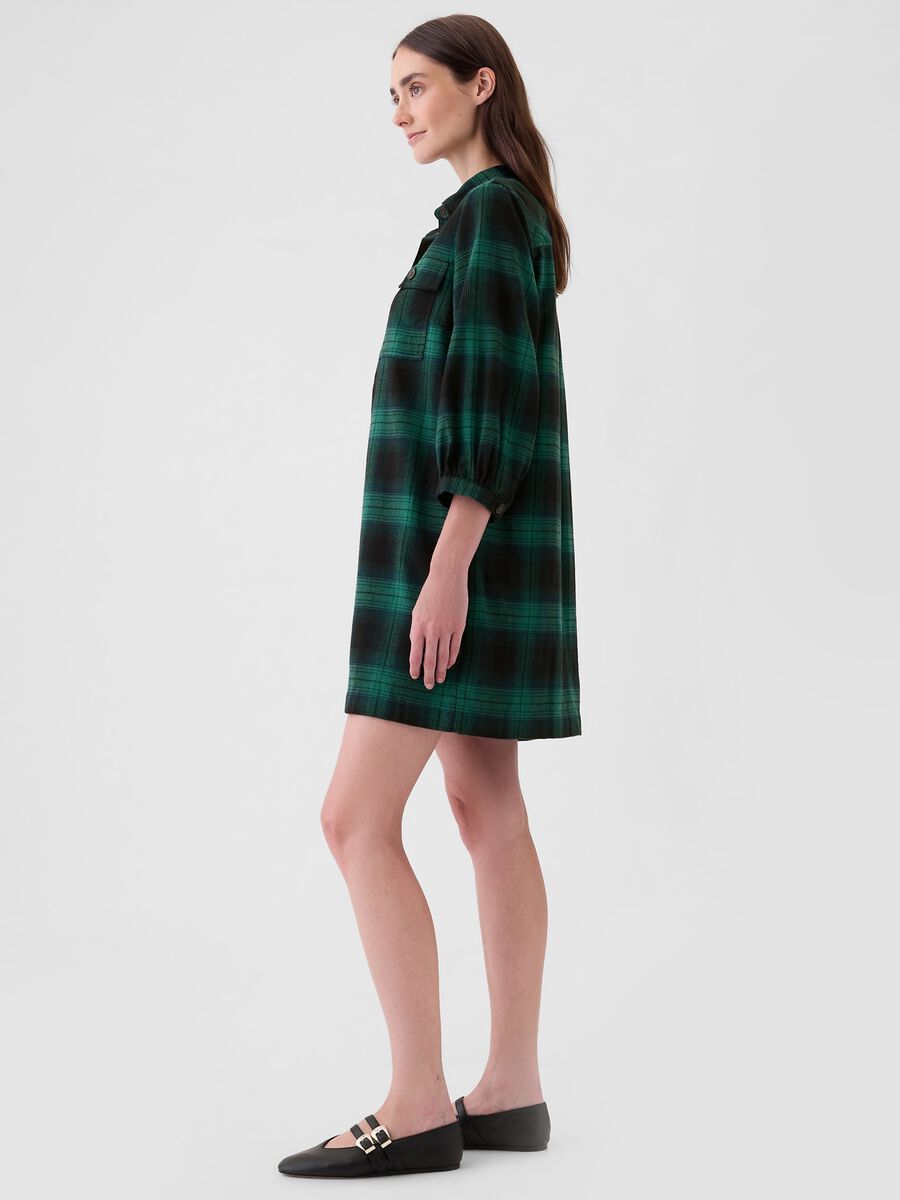 Tartan shirt dress with pockets_2