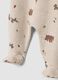 2-pack of light brown and ecru organic cotton sleepsuits_2