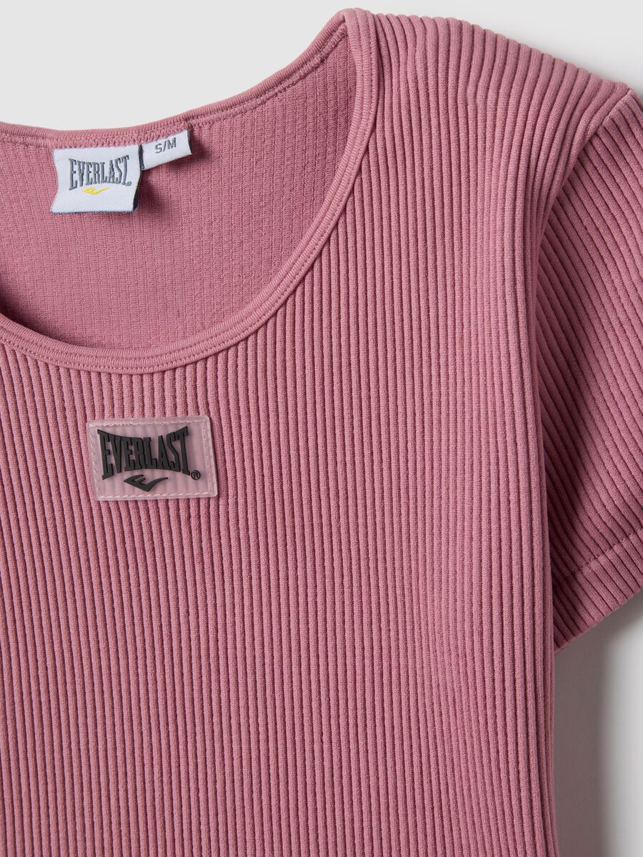 Short sleeve pink boxy fit sports T-shirt_5