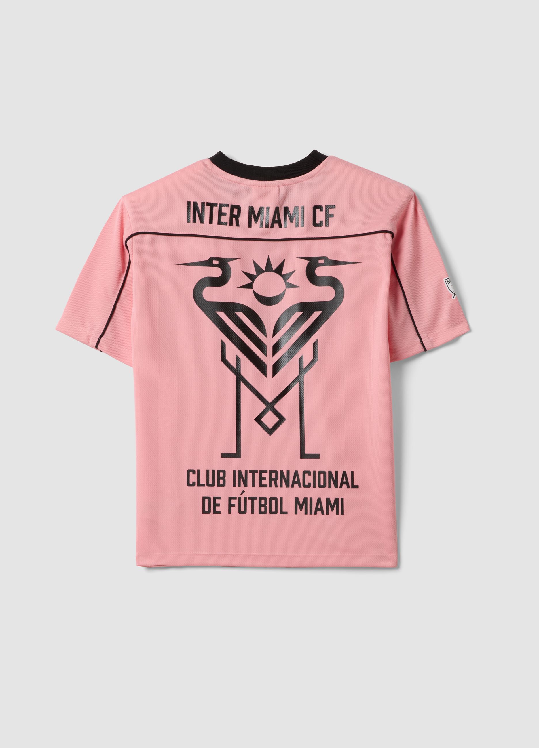 Inter Miami CF regular fit pink pure cotton t-shirt