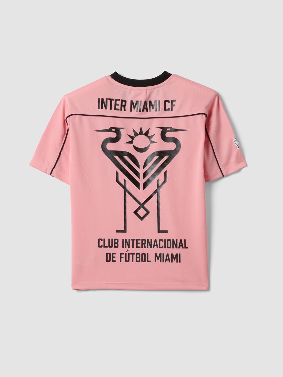 T-shirt in puro cotone rosa regular fit Inter Miami CF_4