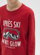 Boys' long sleeve red t-shirt in pure cotton regular fit_2