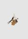 Brown keyring with teddy bear and charms_0