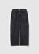 Long cargo skirt in denim_4