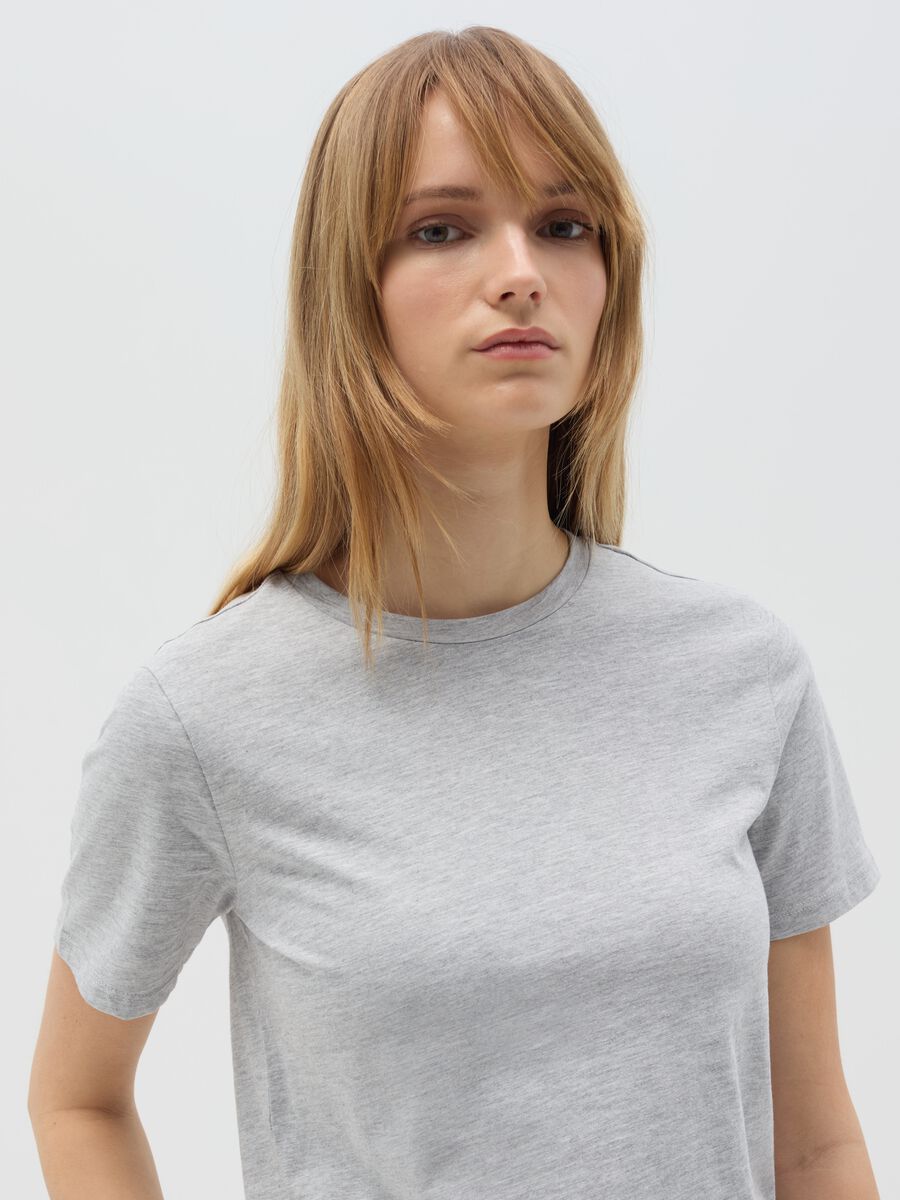 Organic cotton T-shirt with round neck_2