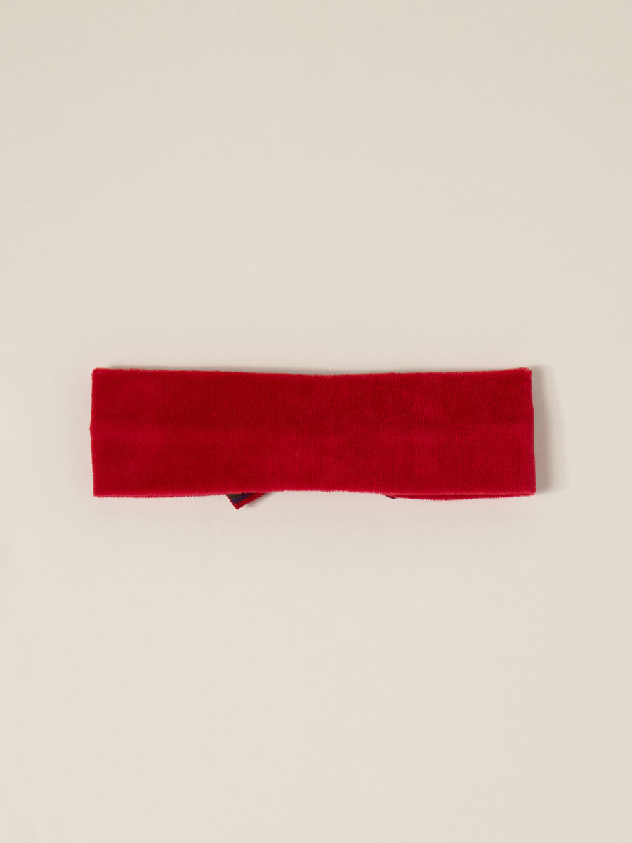 Red Velvet Headband with Bow_1