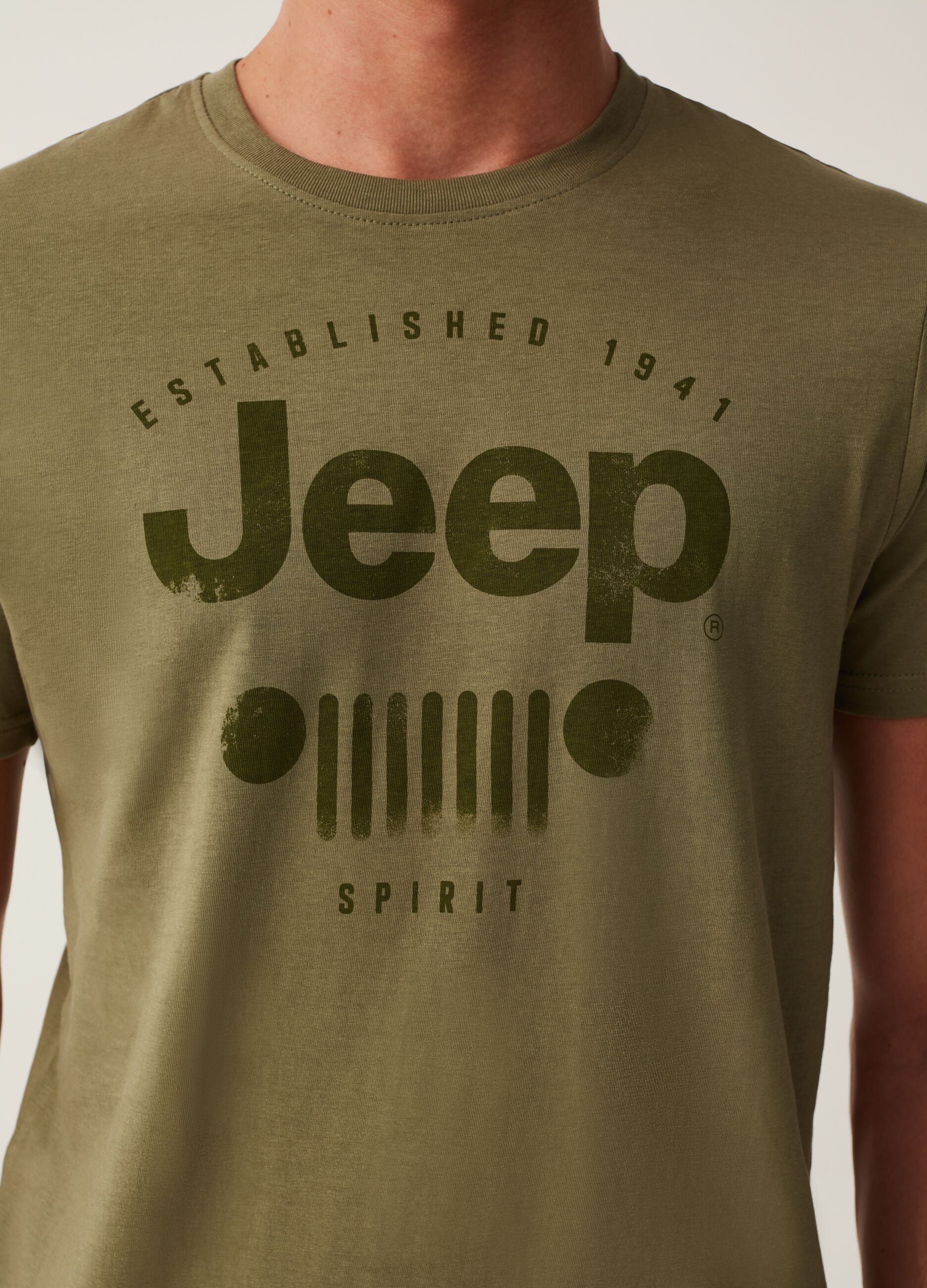 T-shirt in cotone con stampa Jeep_2