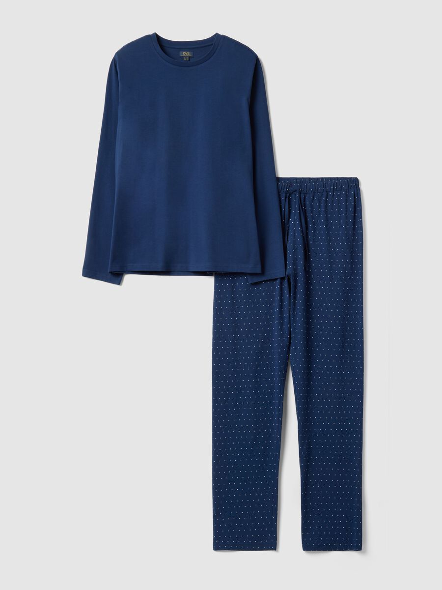 Blue pure cotton pyjamas regular fit_4