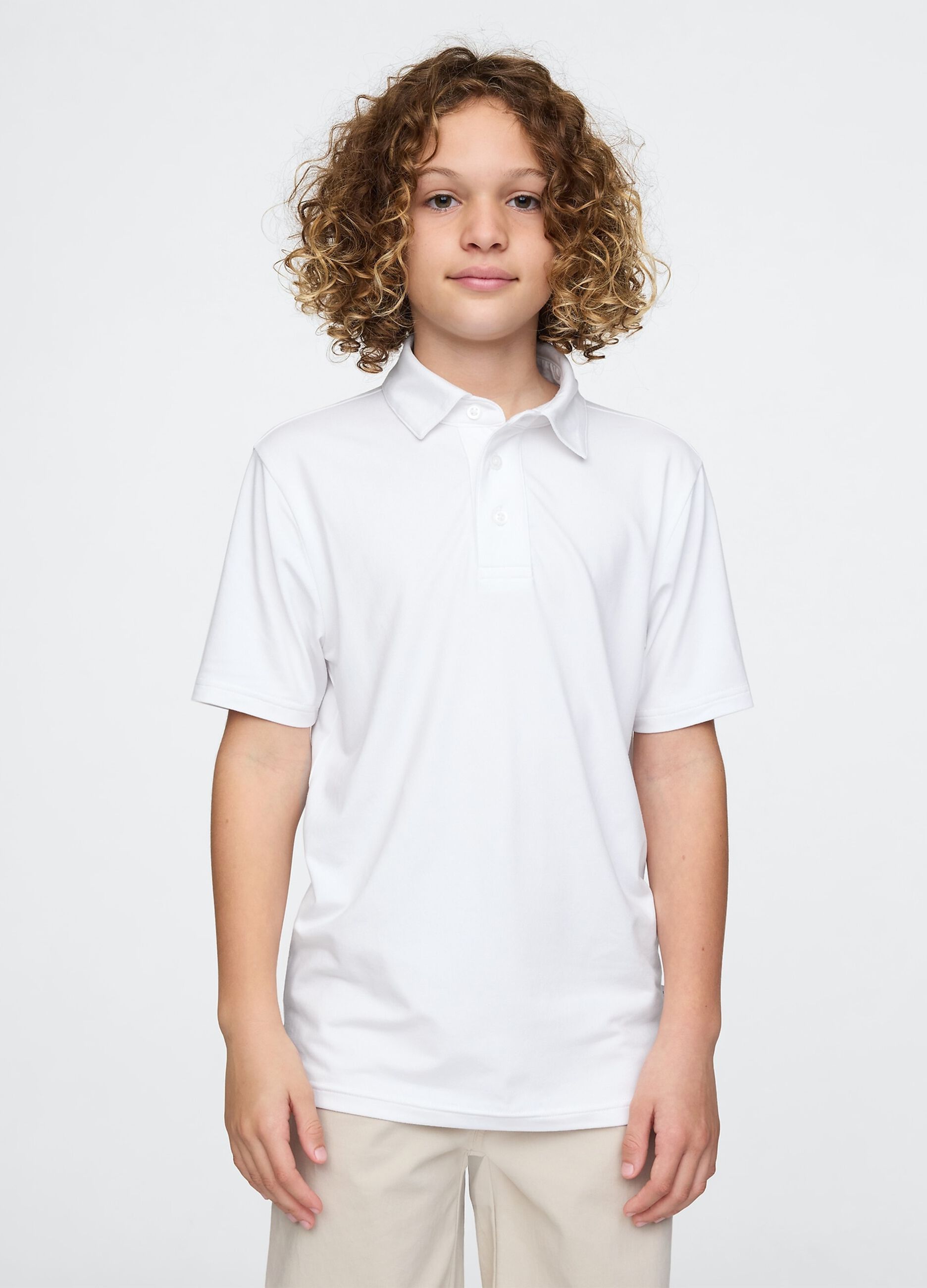 Short Sleeve Stretch Fabric Polo by GAP Kids
