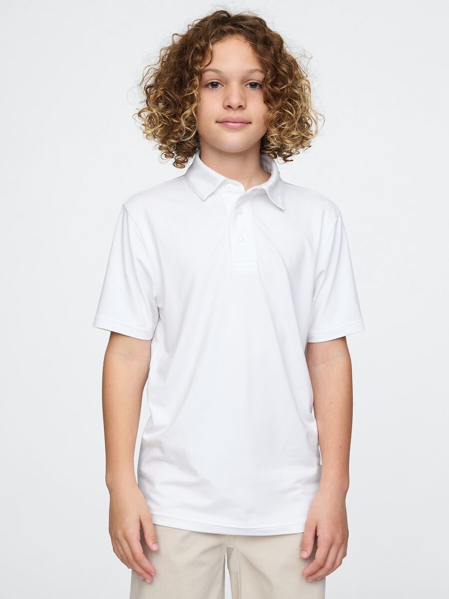Short Sleeve Stretch Fabric Polo by GAP Kids_0