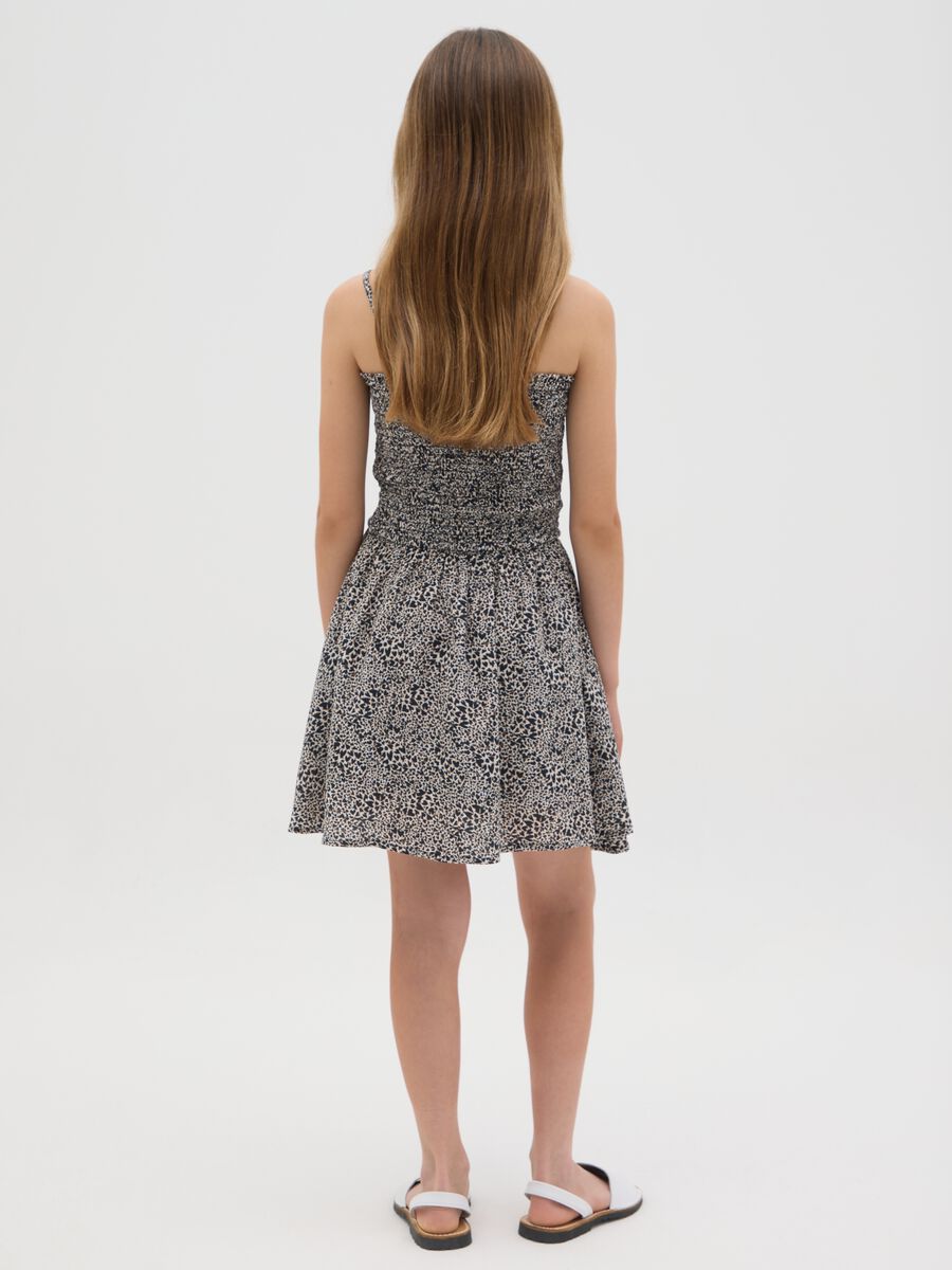 Abito da ragazza in puro viscosa multicolor fitted_2