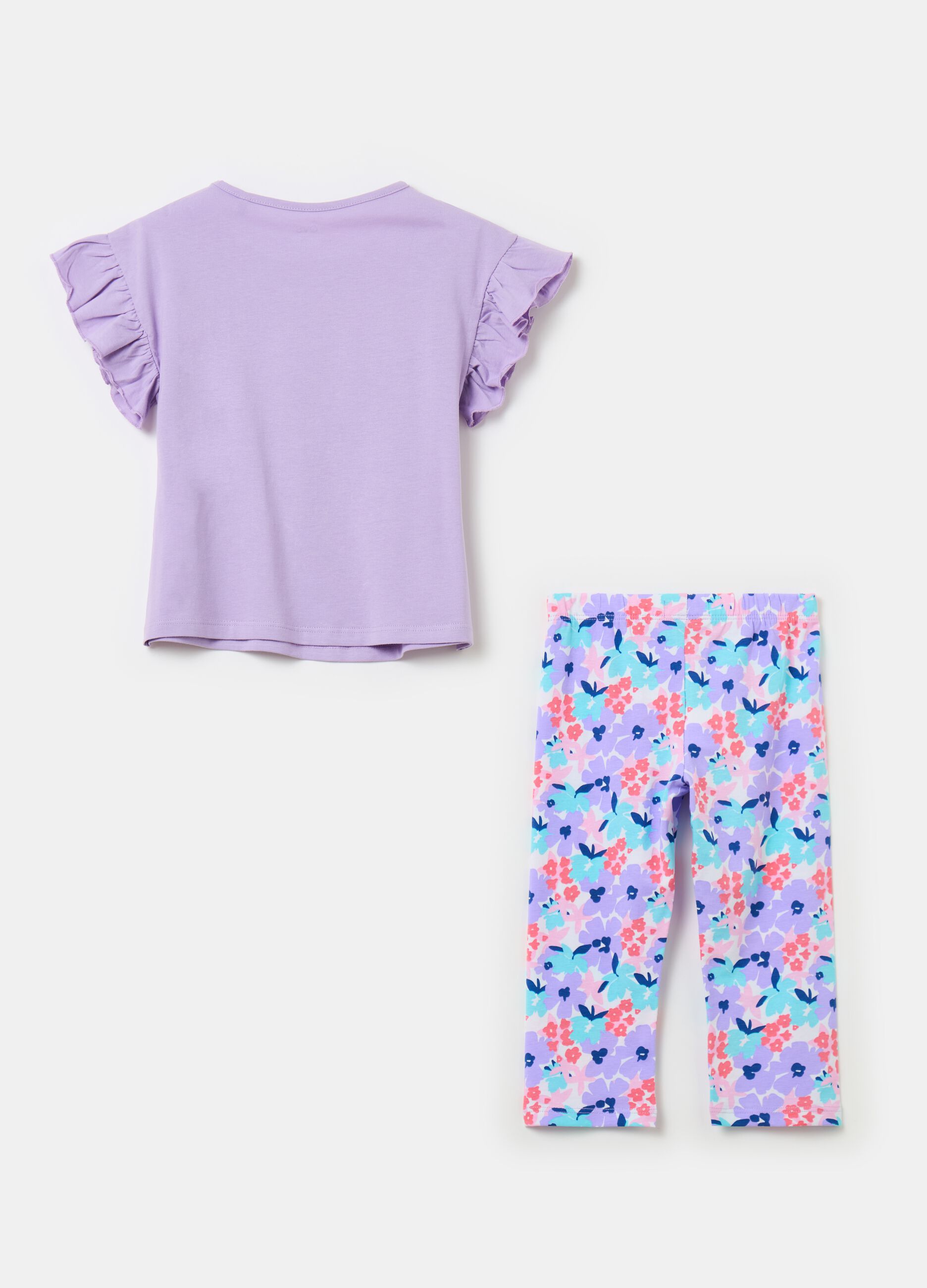 Jogging set with print and diamantés
