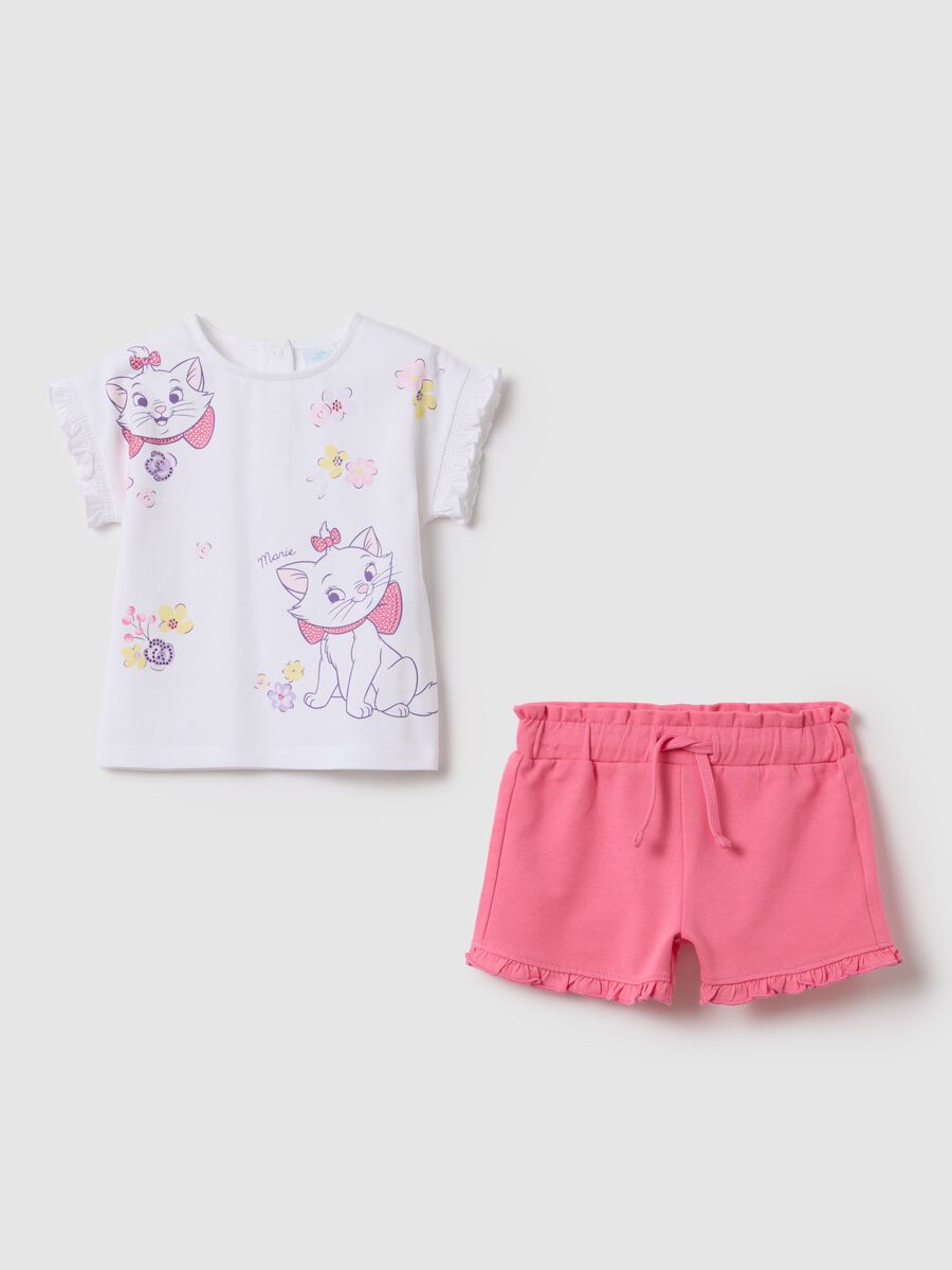 Disney white and pink jogging set with Marie print_0