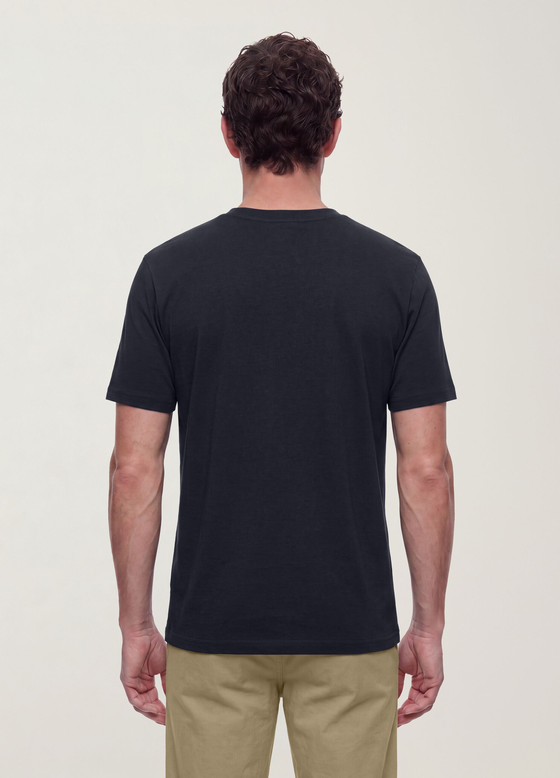The Iconic Tee blue pure cotton short-sleeve relaxed fit T-shirt