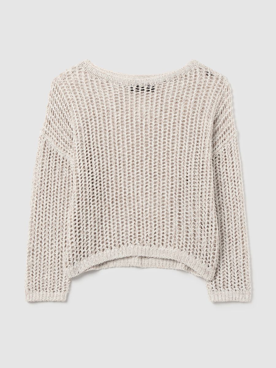 Openwork top with boat neck_4