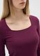 Purple Stretch Viscose Top Regular Fit_3