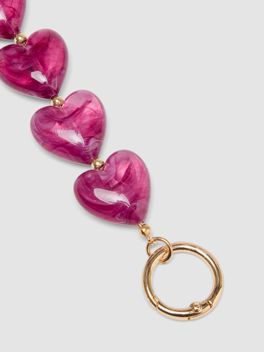 Purple Heart-Bead Bracelet_1