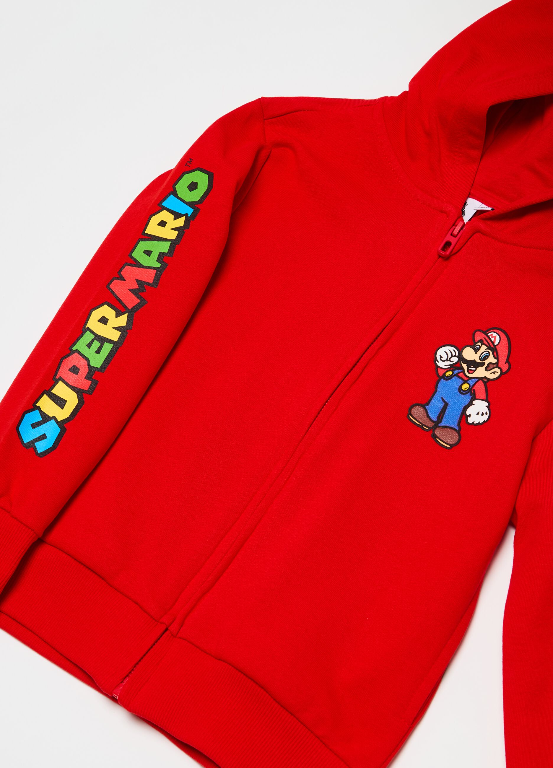 Full-zip con cappuccio stampa Super Mario™