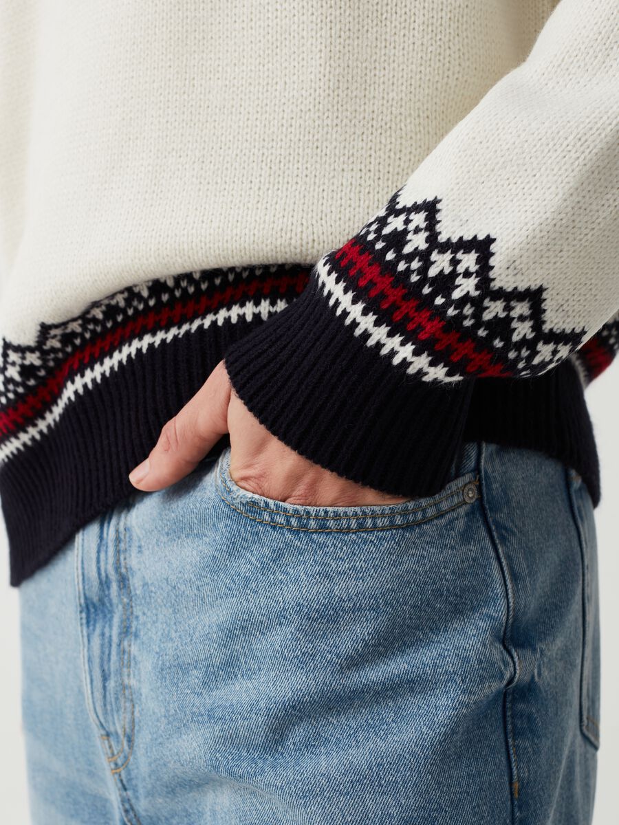 Pullover con motivo norvegese jacquard_3