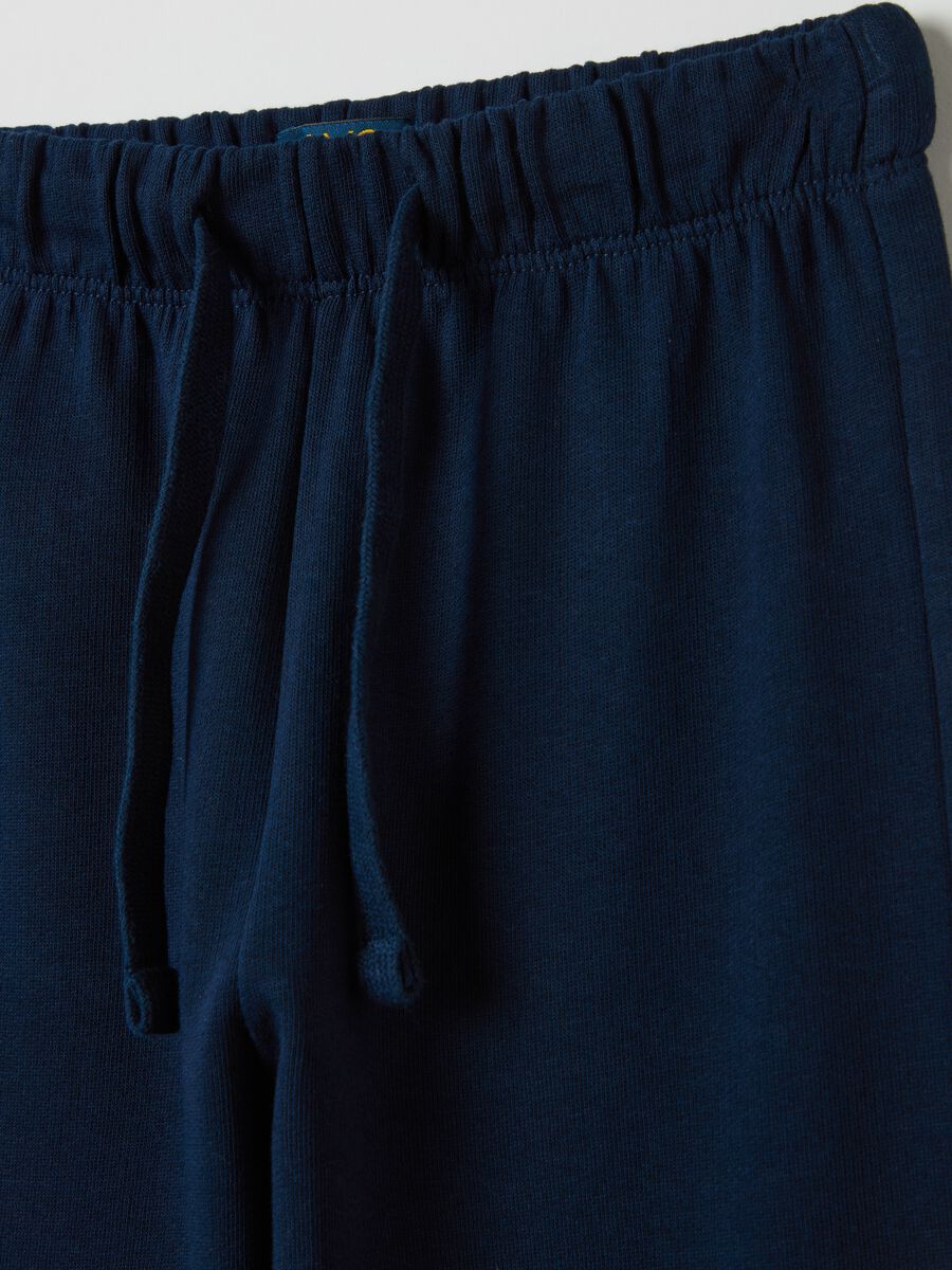 Fleece joggers with drawstring_2