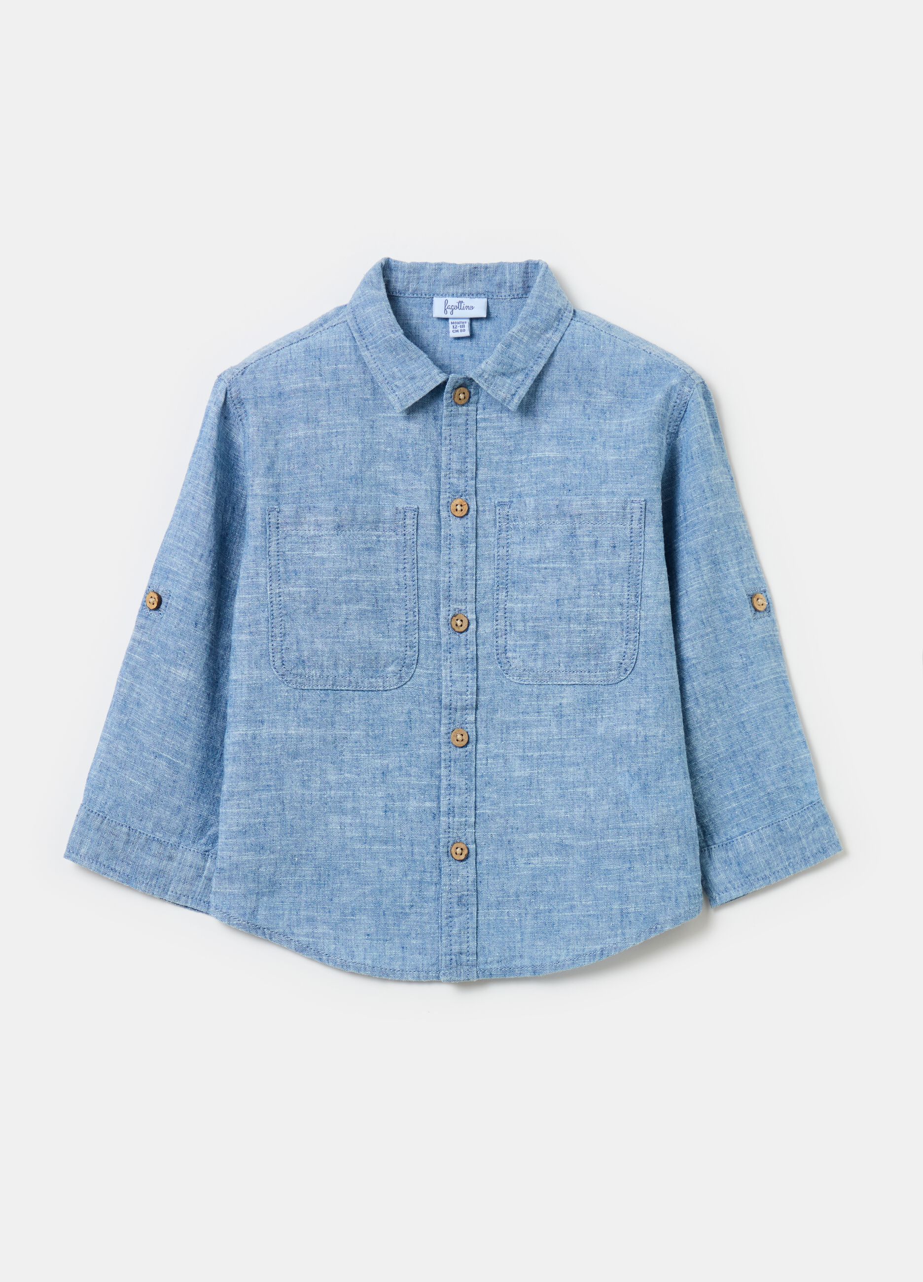 Cotton and linen shirt