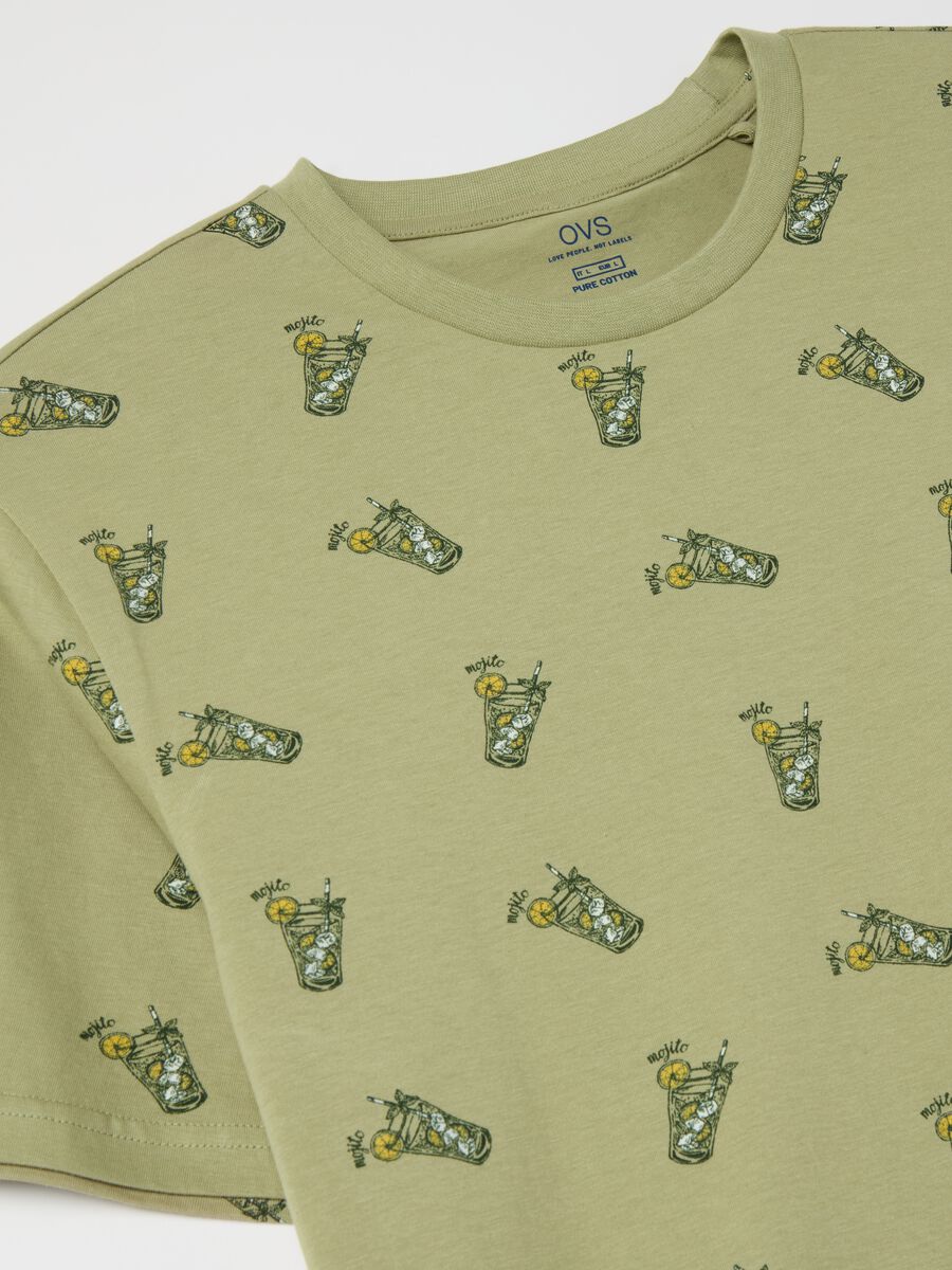 Short cotton pyjamas with print_5